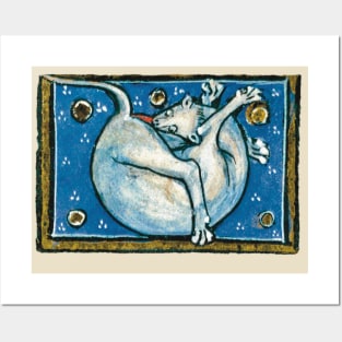 Medieval Cat Posters and Art